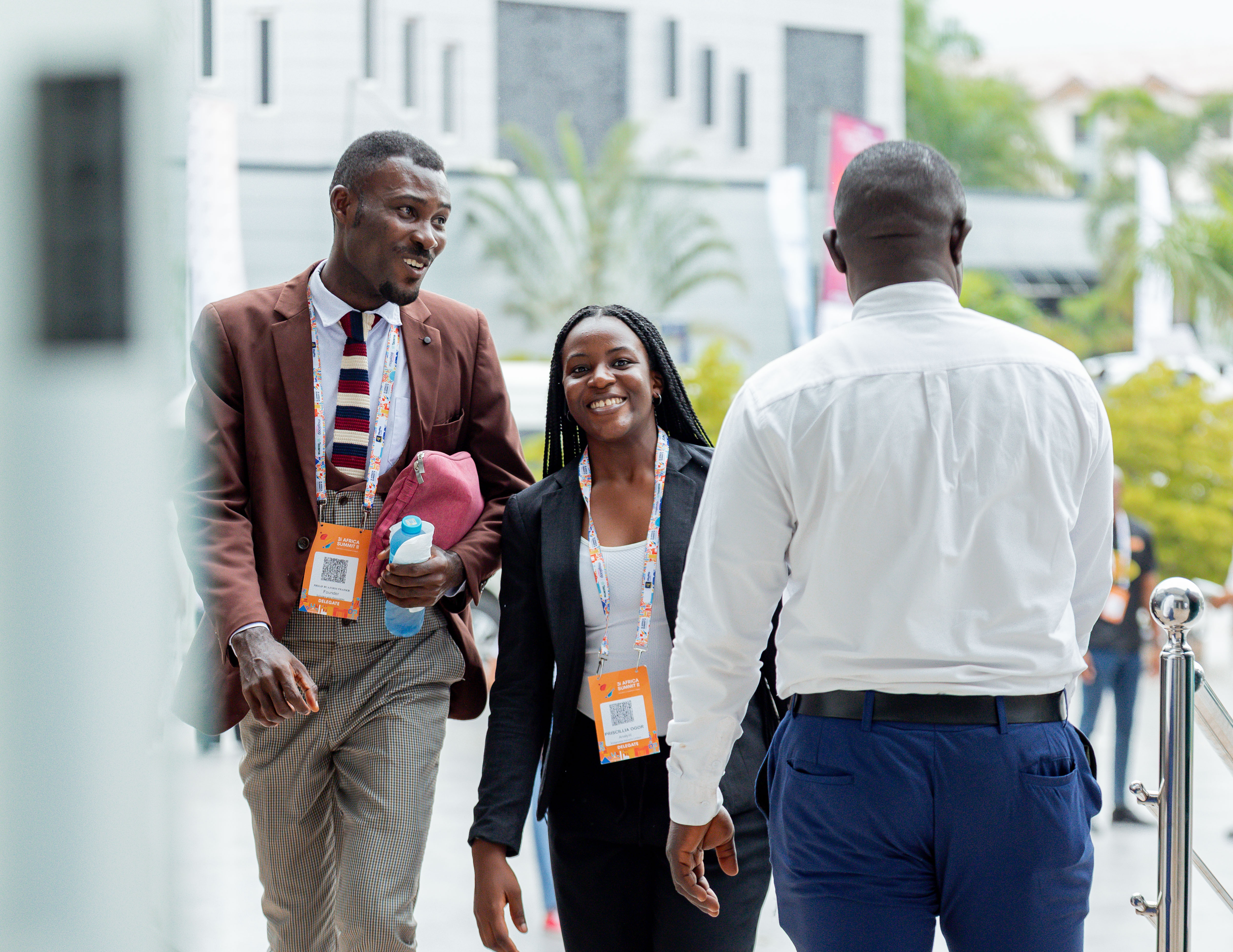 Guests in conversation at a corporate reception.